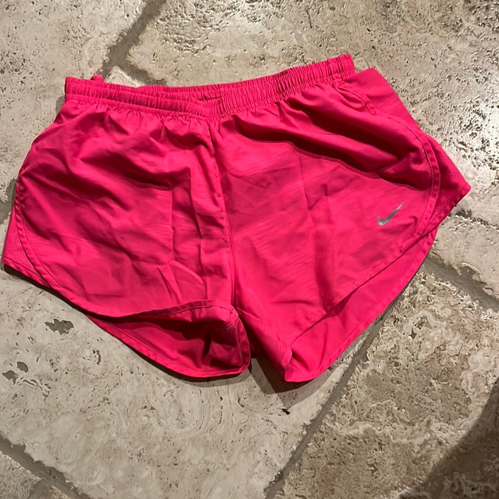 Hot pink nike shorts. Size Small